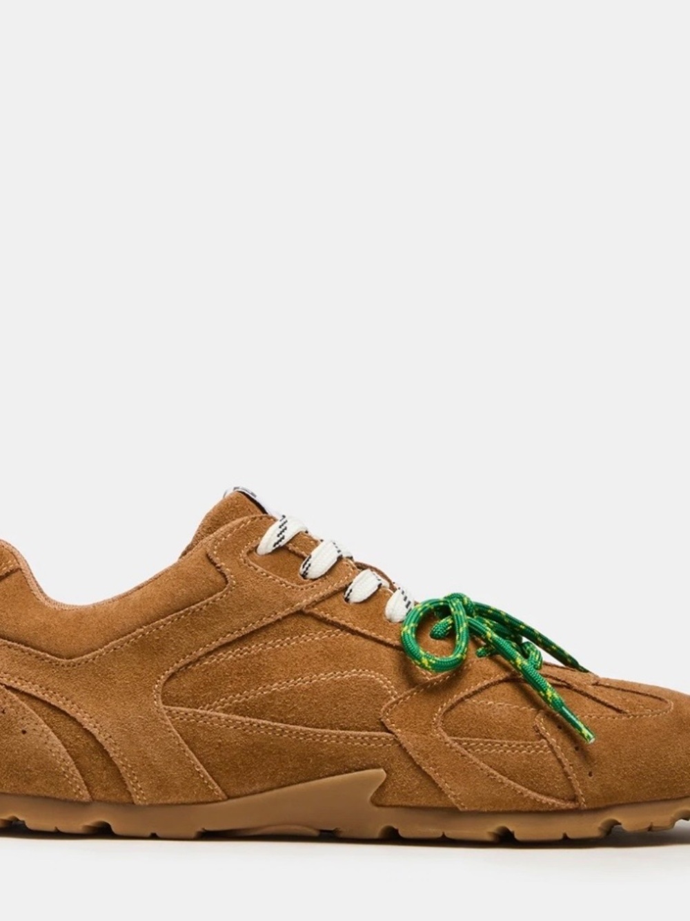 STEVE MADDEN AZIEL CAMEL SUEDE SNEAKERS size 9.5 - Picture 4 of 5
